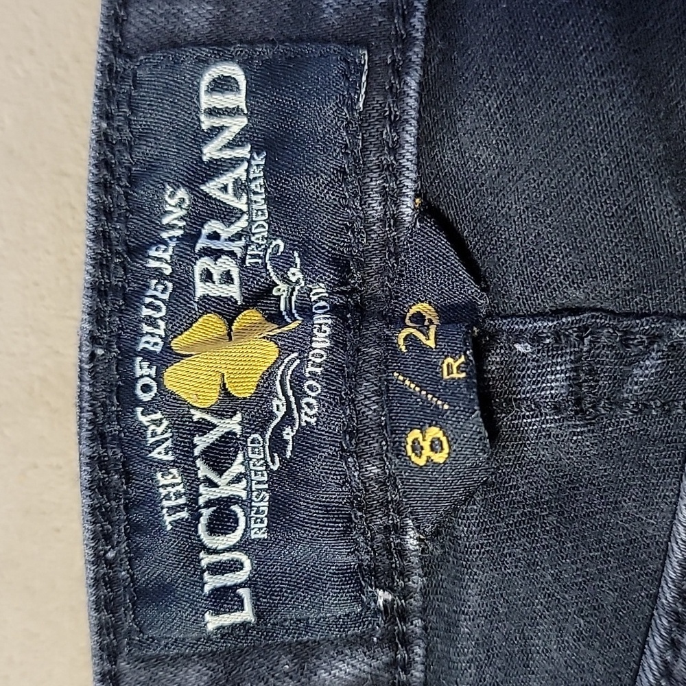 Lucky Brand Lolita Skinny Black Denim 5 Pocket Jeans Size 8/29 EUC - Picture 5 of 13